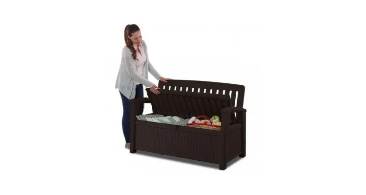 Banca de gradina, Patio Keter, Maro inchis 227 L — imaginea 3