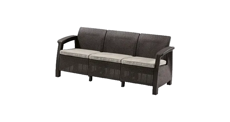 Canapea pentru gradina si terasa Keter Corfu Love Seat Max 258947 maro