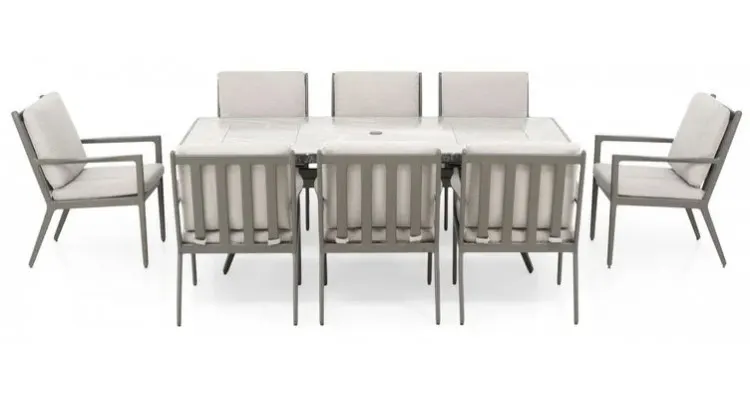 Set mobilier gradina 8 scaune si 1 masa Carmel — imaginea 2