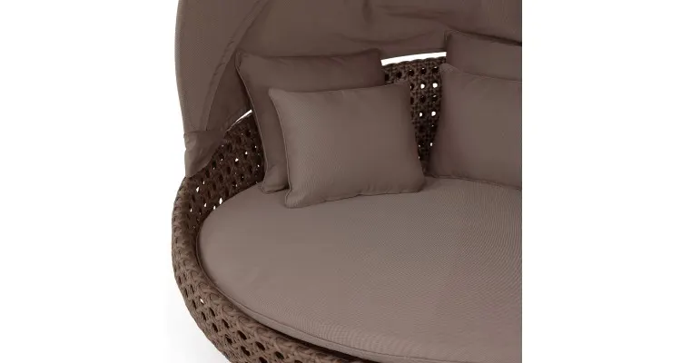 Pat de zi RESORT lungime 165 latime 165 inaltime 70 maro maro ATC Furniture 0400 — imaginea 2