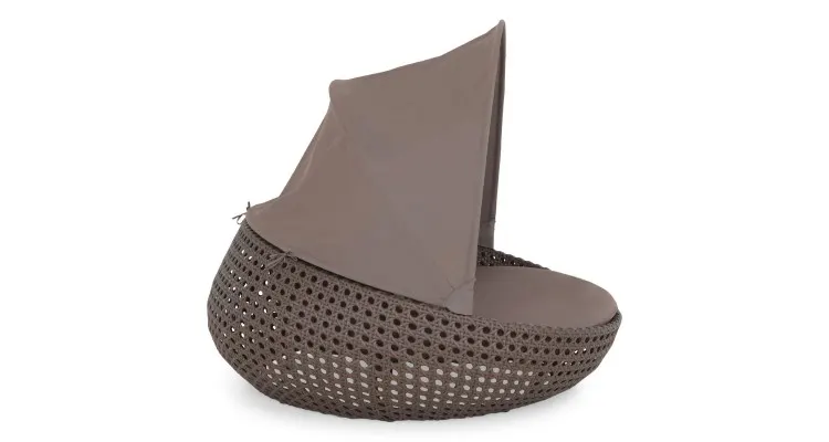 Pat de zi RESORT lungime 165 latime 165 inaltime 70 maro maro ATC Furniture 0400 — imaginea 3