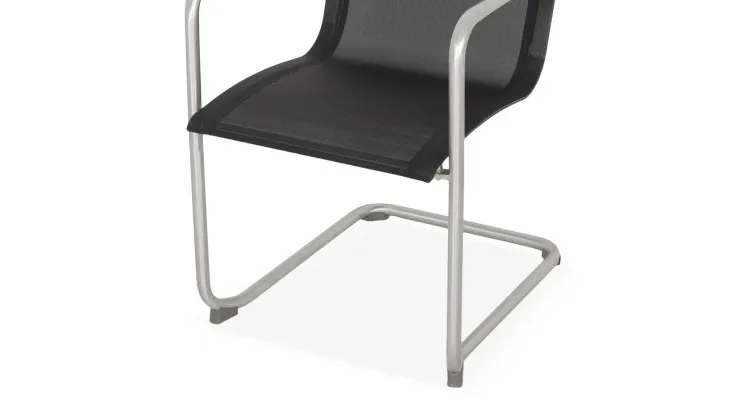 Scaun dining ESSEN lungime 52.5 latime 62 inaltime 85 gri cu negru — imaginea 2