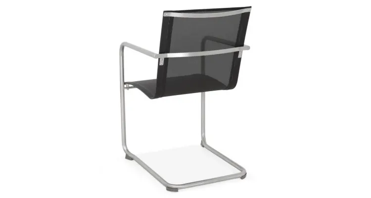 Scaun dining ESSEN lungime 52.5 latime 62 inaltime 85 gri cu negru — imaginea 5