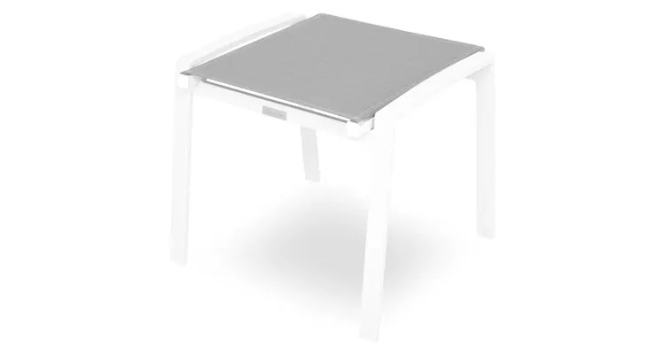 Taburet COSMO lungime 54 latime 52 inaltime 46.5 alb cu negru