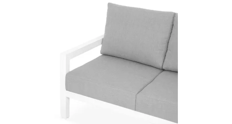 Canapea exterior, 3 locu alb-gri MATZO — imaginea 4