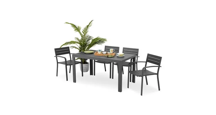 Masa dreptunghiulara HAVEN lungime 140 latime 80 inaltime 75 gri — imaginea 2