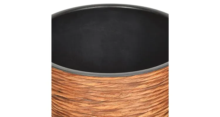 Ghiveci mare WEAVE inaltime 32 diametru 40 maro inchis — imaginea 2