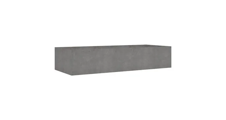 Strat inaltat de gradina, 200x80x40 cm, otel corten — imaginea 3