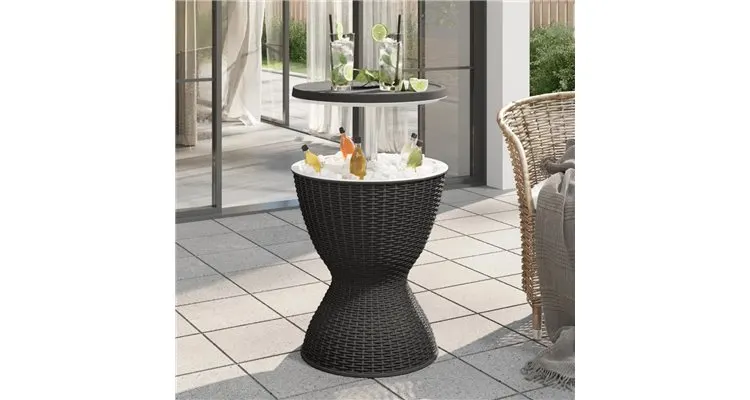 Masuta de bar cu frapiera 3 in 1, Cool Bar, negru, tehnoratan — imaginea 2