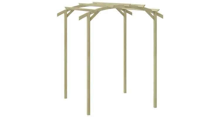 Pergola de gradina, 180 x 197 x 210 cm, lemn de pin tratat