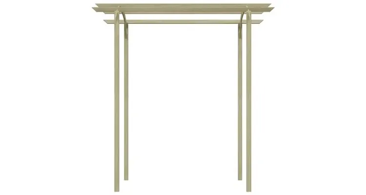 Pergola de gradina, 180 x 197 x 210 cm, lemn de pin tratat — imaginea 2