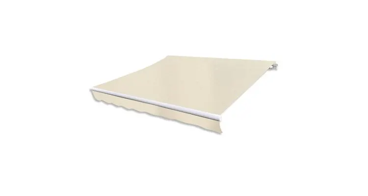 Acoperis de copertina din panza, crem, 336 x 246 cm