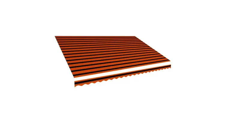 Panza de copertina, portocaliu si maro, 500 x 300 cm