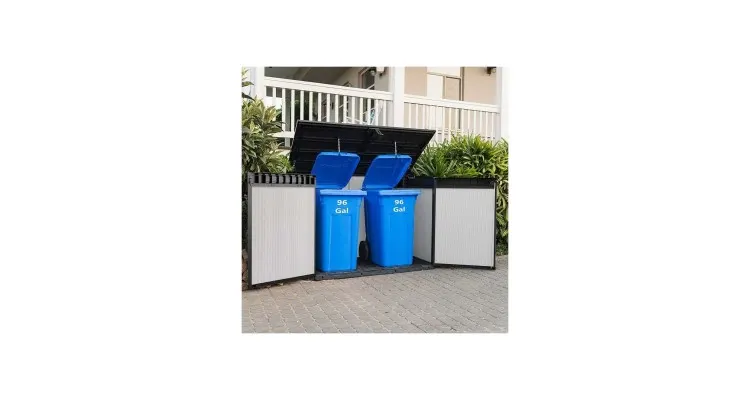 Dulap de gradina, Keter Premier Jumbo 2020 L, Gri — imaginea 5