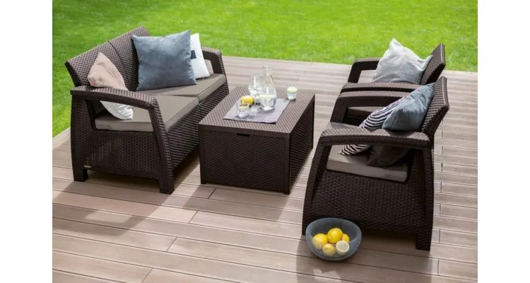 Set mobilier de gradina Corfu II BOX Maro — imaginea 3