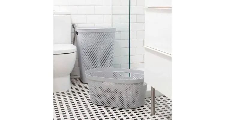 Cos pentru rufe cu capac si manere, Curver Infinity, 60 L — imaginea 4