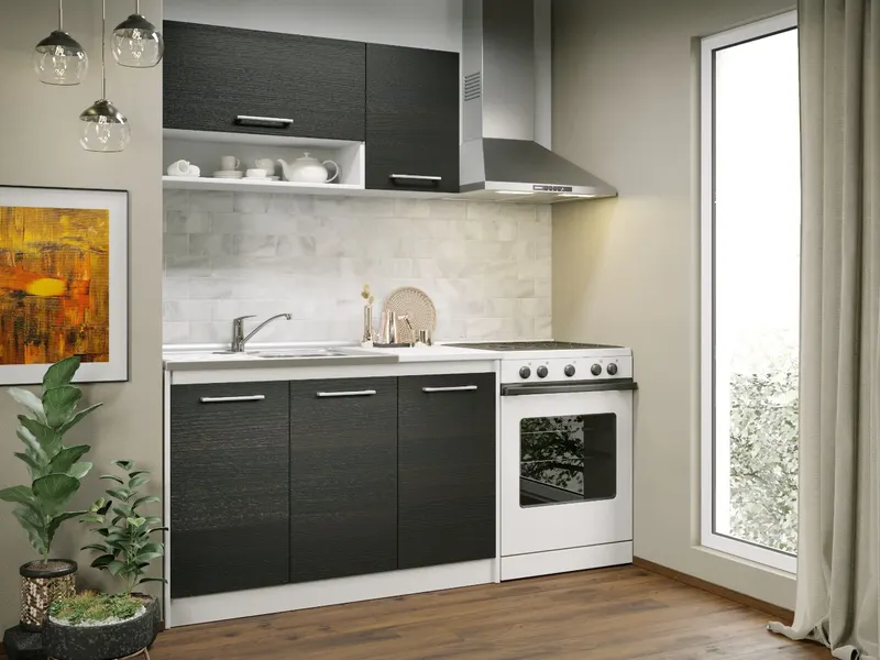 Set Mobila Bucatarie Mina 120 Alb/Ferrara C13 — imaginea 3