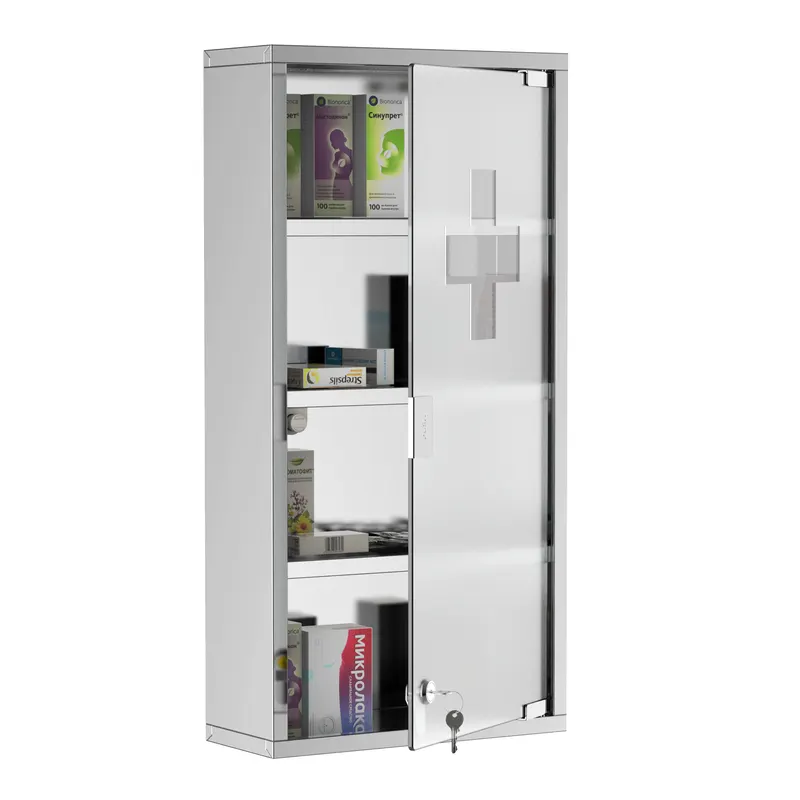 Dulap medicamente cu 4 rafturi HOMCOM, 30x12x60cm | Romania