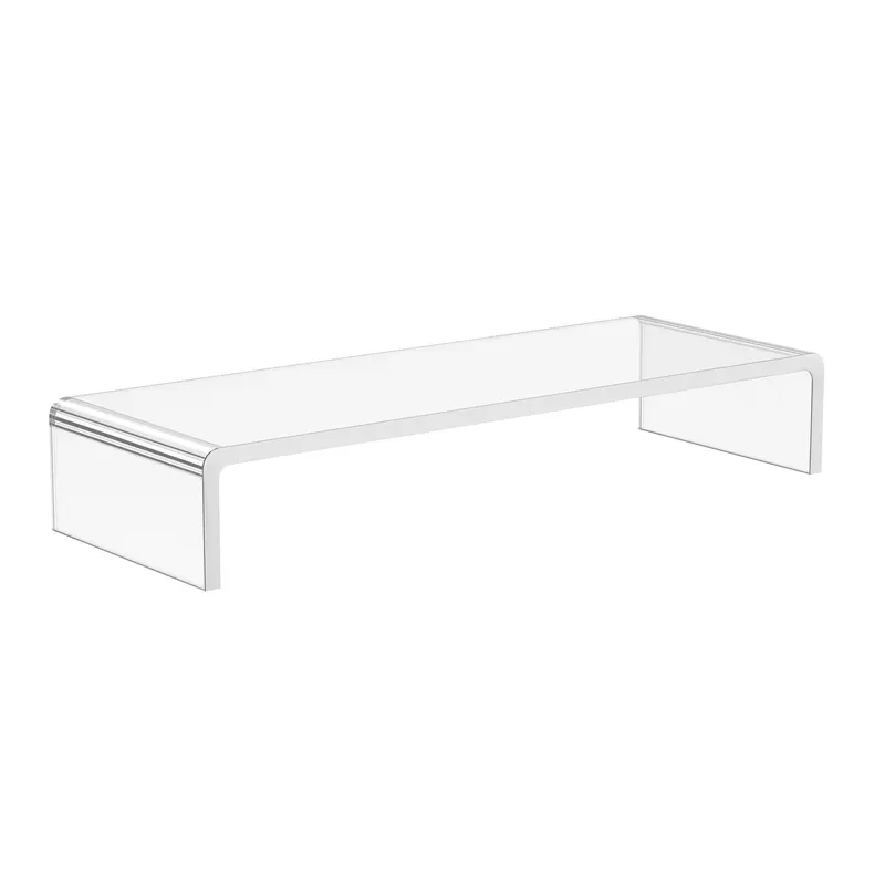 Suport transparent pentru monitor HOMCOM 53x19x9cm | Romania