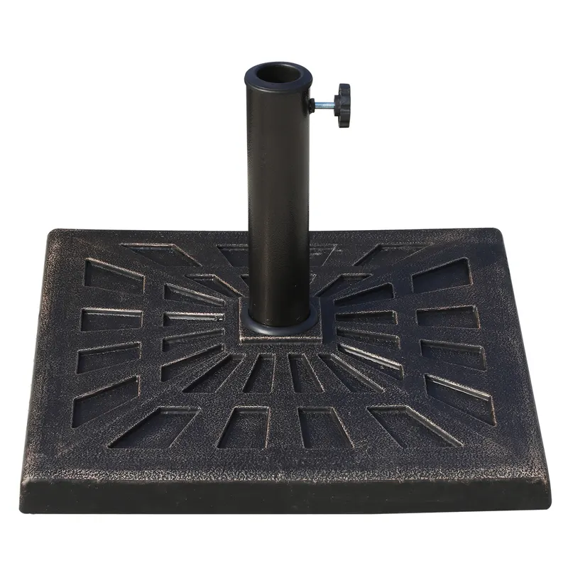 Outsunny Bază Greutate pentru Umbrelă de Soare, Rezistentă, Φ3,8-4,8cm, 16Kg, Ideală pentru Grădină | Romania