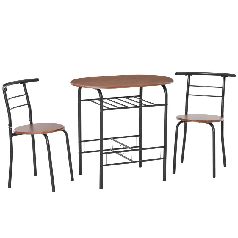 Set de masa cu scaune HOMCOM, mobilier pentru bucatarie | Romania