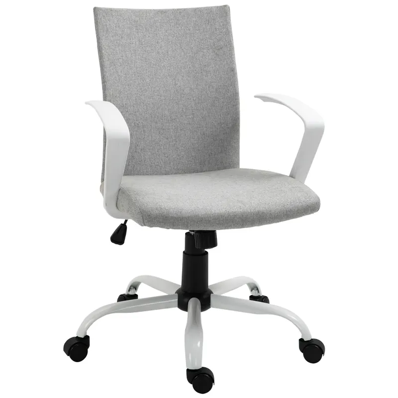 Vinsetto Scaun Rotativ de Birou, Înălțime Ajustabilă, Gri, 61x61x89-99 cm, Design Contemporan | Romania