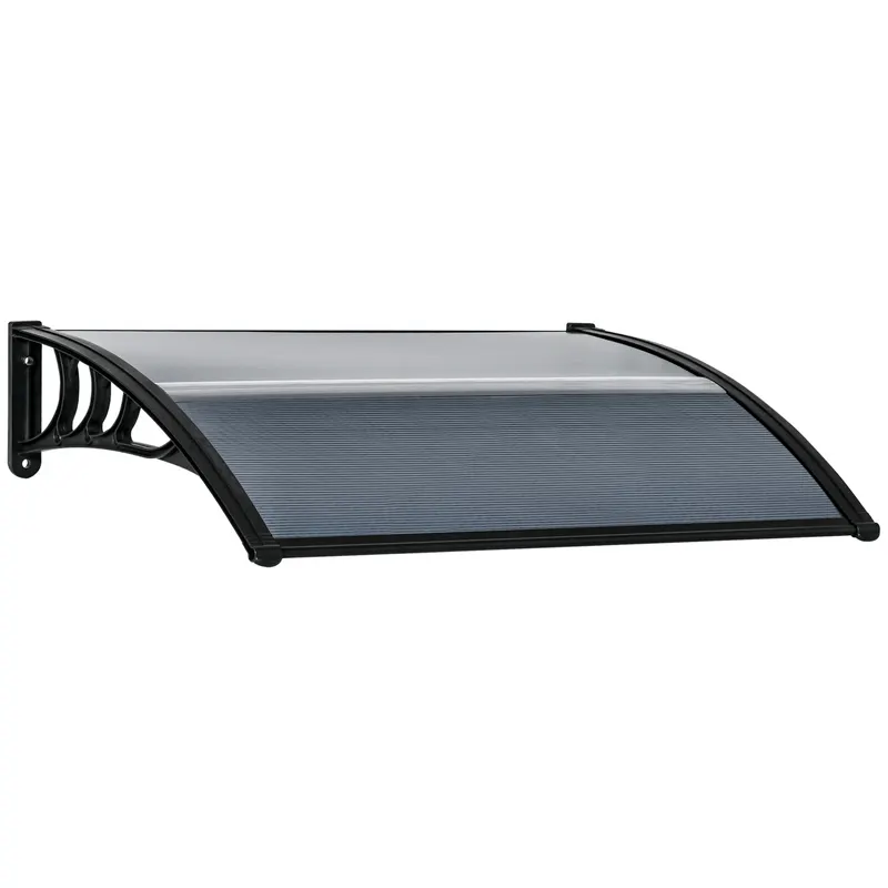 Outsunny copertina policarbonat anti-UV, 100x80 cm, negru | Romania