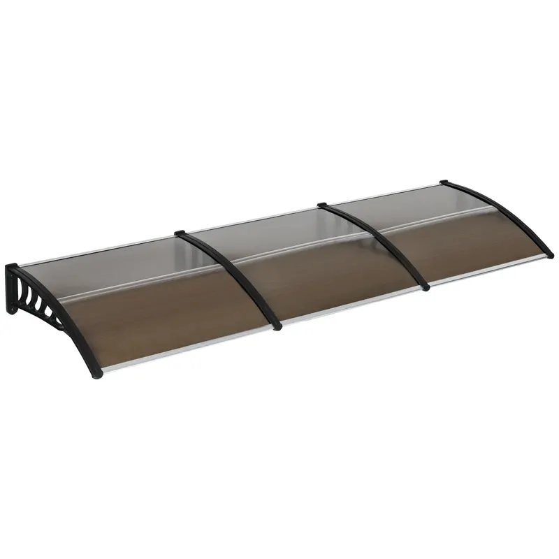 Outsunny Copertina de Exterior 300x 96cm din Policarbonat si Aluminiu | Romania