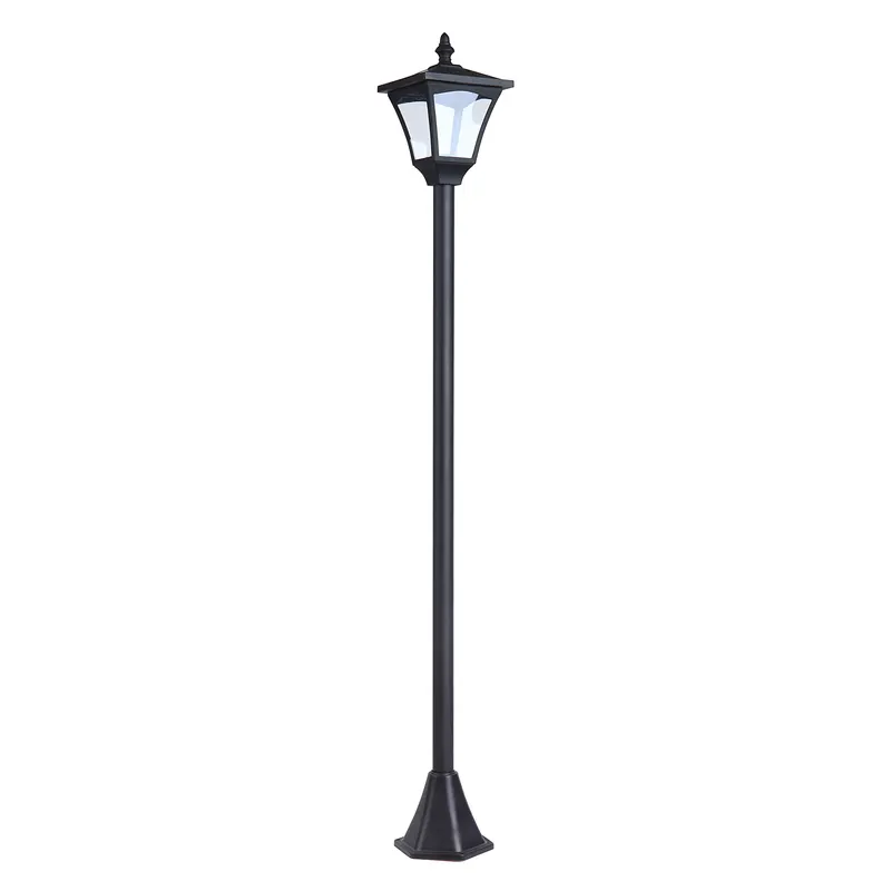 Outsunny Felinar de Grădină Led cu Panouri Solare, 120cm, Negru | Romania