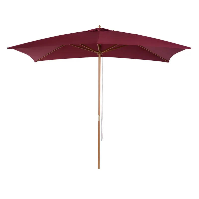 Umbrela din lemn Outsunny, bordo 2x3m | Romania