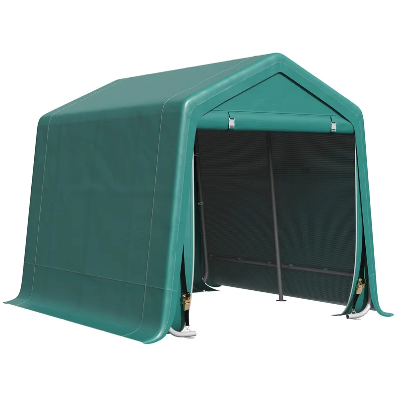 Copertina pentru masini Outsunny pentru Exterior 2,4x2m, Tesatura PE, Verde | Romania