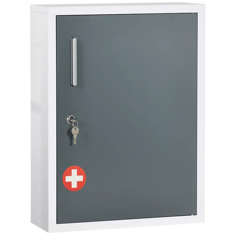 Kleankin Dulap Medicamente pentru Montare pe Perete, cu 3 Nivele, Ideal pentru Baie și Bucătărie, Design Compact și Funcțional | Romania