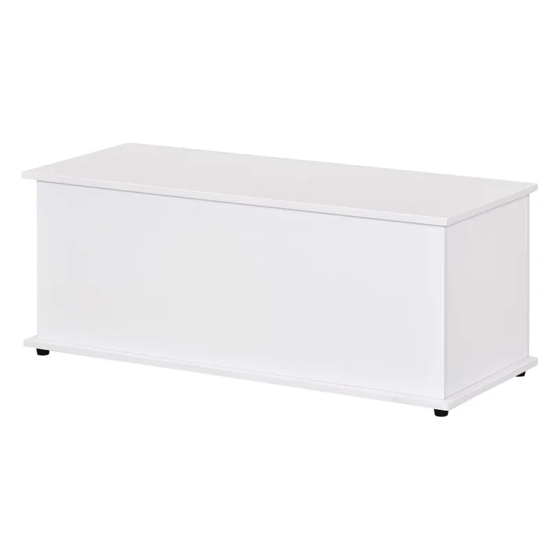 HOMCOM Cutie de depozitare multifunctionala din PAL cu capac care se deschide, pentru camera si intrare, 100x40x40cm, alb | Romania