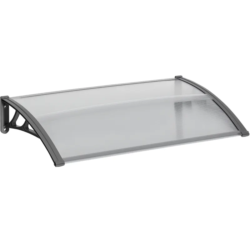 Outsunny Copertină Modernă din Policarbonat și Aluminiu pentru Balcoane Ferestre și Uși | Romania