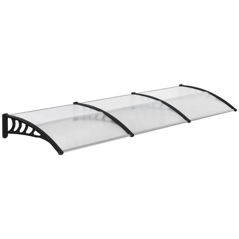 Outsunny Copertina moderna din policarbonat si aluminiu pentru balcoane, ferestre si usi, copertina pentru exterior | Romania