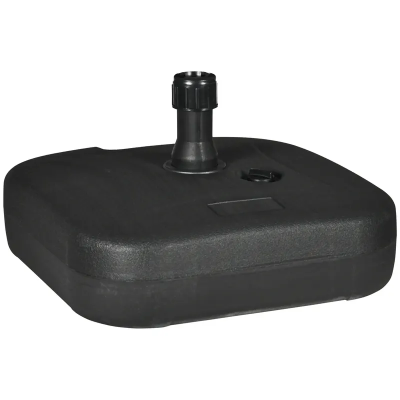 Outsunny Suport Umbrelă de Grădină cu Bază de Umplere Apă/Nisip HDPE Rezistent la Intemperii 46x45x26cm Negru | Romania