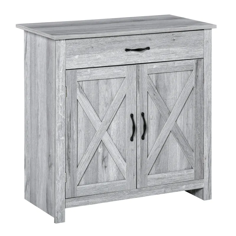 HOMCOM Bufet de Bucatarie Stil Country, Mobilier Multifunctional | Romania