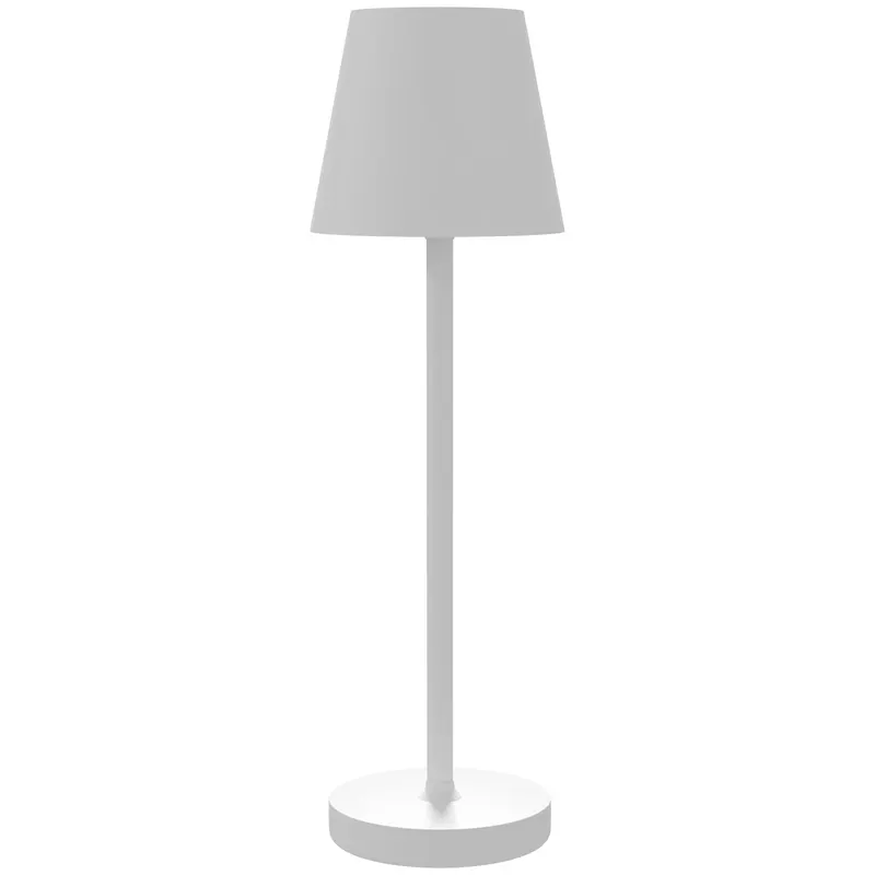 HOMCOM Lampă de Masă cu 3 Lumini Albe, Lampă de Birou Portabilă, Modernă cu Cablu Inclus, Ø11,2x36,5 cm, Alb | Romania