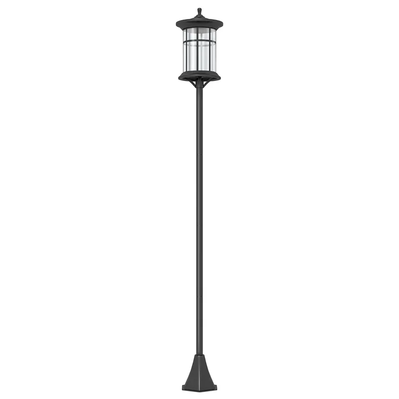 Outsunny Lampă Solară, Lumină Stradală în Aer Liber, Impermeabil pentru Terasă, Grădină, Curte, Cale, 23.5x23.5x184 cm, Alb | Romania