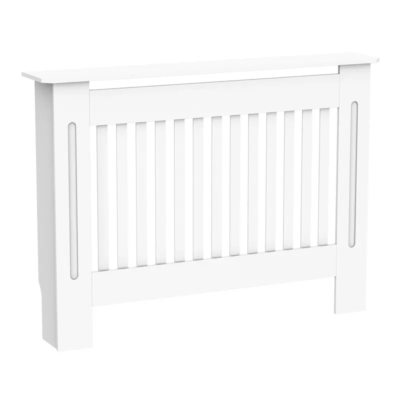 HOMCOM masca de calorifer, din lemn MDF, 112x19x81cm, alb | RO