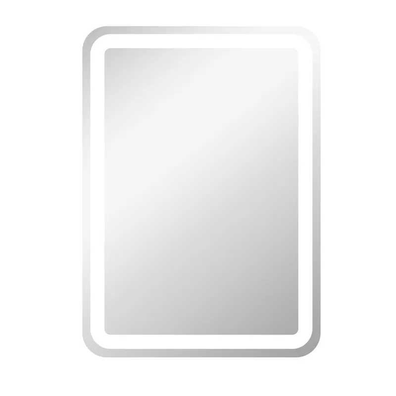 kleankin Oglindă LED, pentru Baie și Machiaj,lumina Reglabilă cu 3 Temperaturi de Culoare, Design anti-aburire, 70x50 cm, Argintiu | Romania