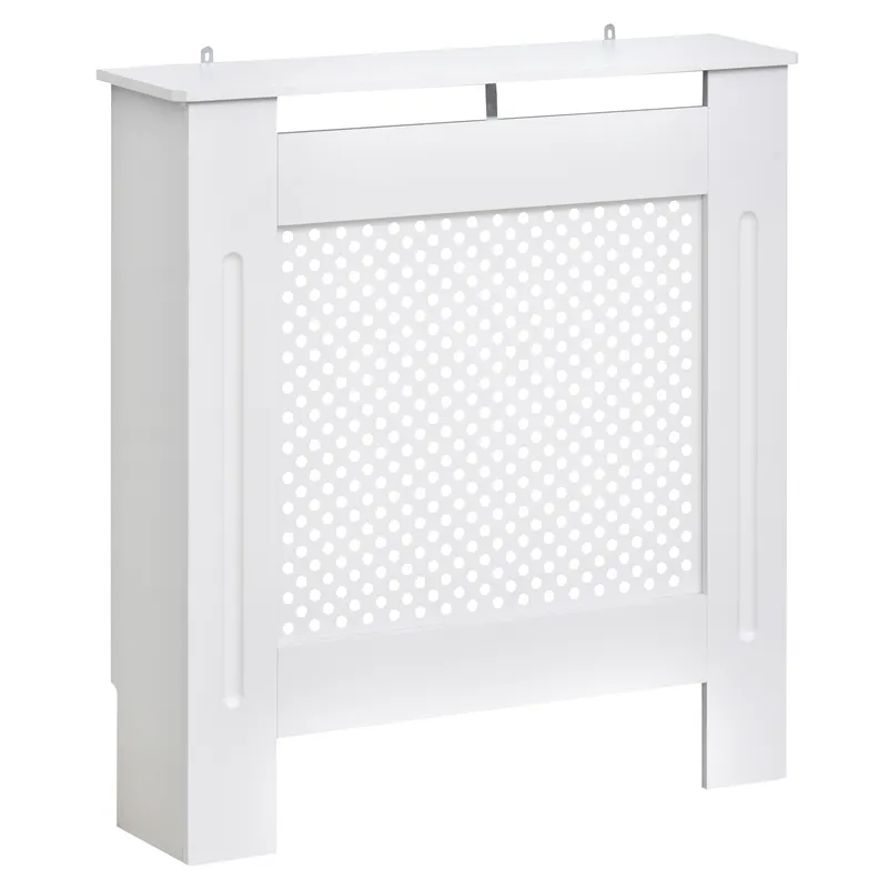 HOMCOM Carcasă Modernă pentru Calorifer din MDF Tip Grilă, 78x82x19 cm, Alb | Romania