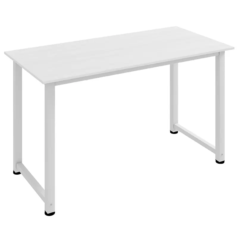 HOMCOM Birou pentru Computer cu Picioare Reglabile, 120x60x76 cm, Alb | Romania