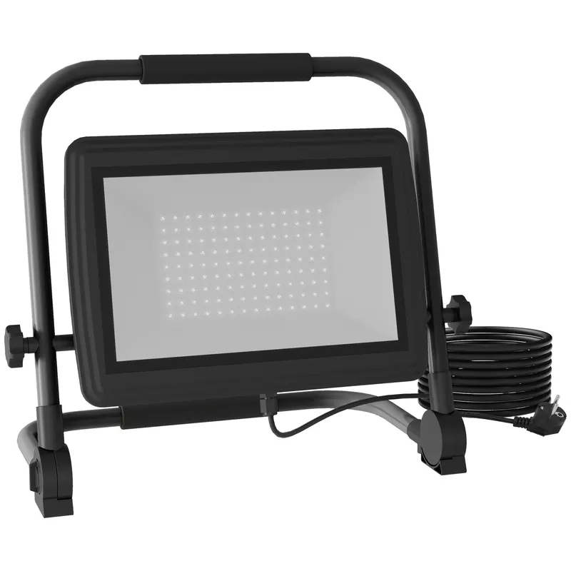 HOMCOM Lampă de Lucru LED, Portabilă și Rezistentă la Intemperii, 35x20x32 cm, Negru | Romania