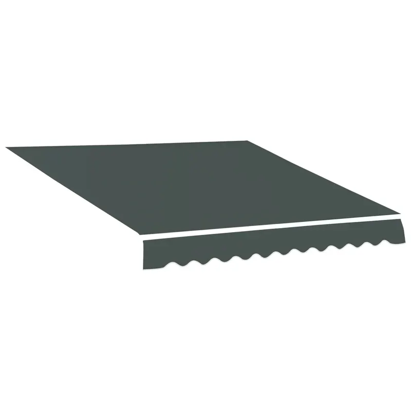 Outsunny Pânză de Înlocuire pentru Copertină Retractabilă cu Protecție UV 30+, 3,82x2,4 m, Gri | Romania