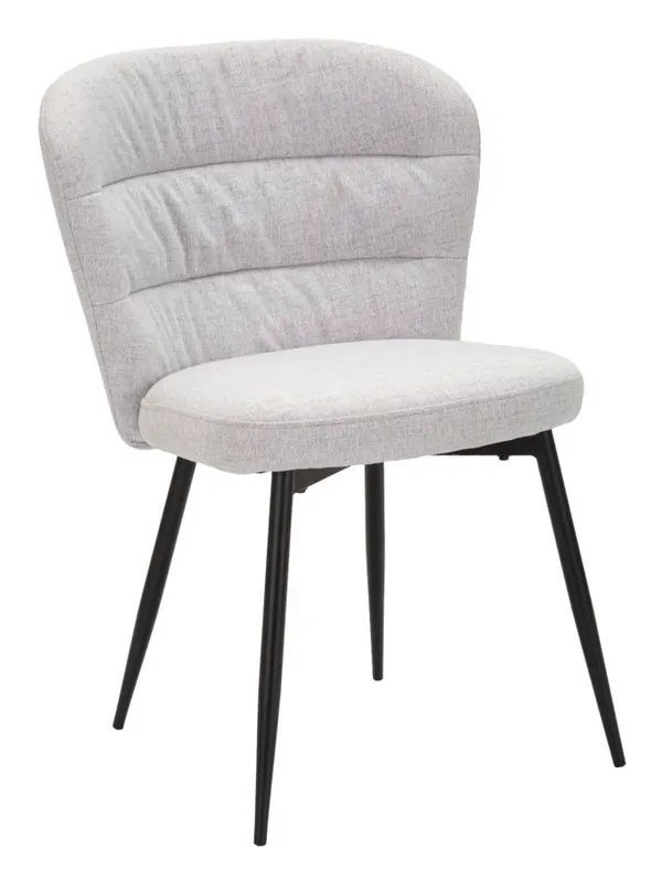 Mauro Ferretti Scaun Losanna Gri Set 2 Bucati cm 58X60,5X85 | Romania