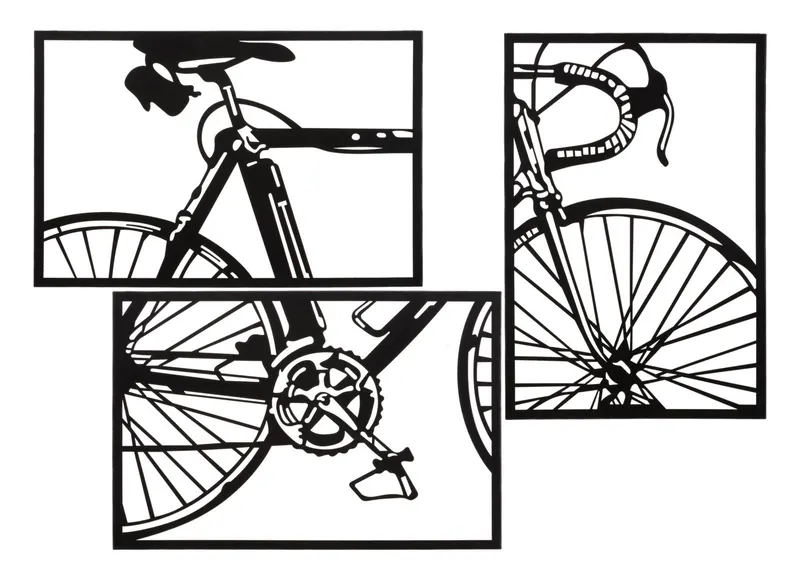 Mauro Ferretti Set Panouri Perete Bicicleta 3 Bucati cm 40X1.3X60 (Singura Buc.) | Romania