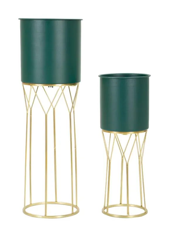 Mauro Ferretti Suport Vazagrent Set 2 Bucati cm Ø 23X70-19X50 | Romania