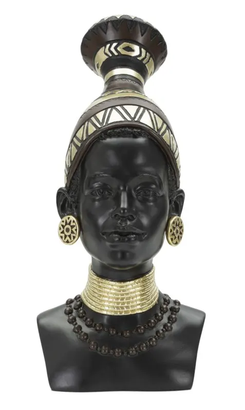 Mauro Ferretti Statuie Masai Femeie cm 23X19X38,5 | Romania