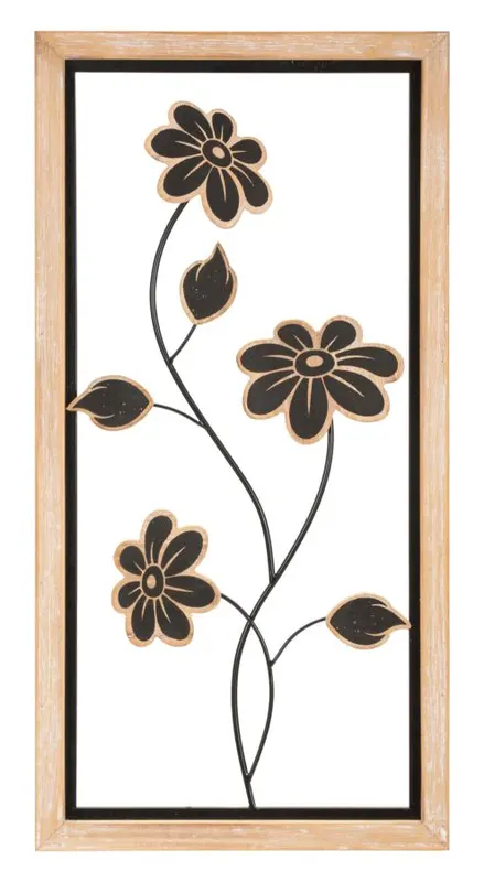 Mauro Ferretti Panou Perete Fier/Lemn Girish -B- cm 30X2,5X60 | Romania